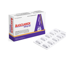 Thuốc Augclamox 625mg 500/125mg điều trị nhiễm khuẩn (Hộp 2 vỉ x 10 viên)