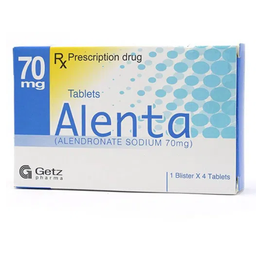 Thuốc Alenta 70mg điều trị chứng loãng xương ở nam giới và sau mãn kinh ở nữ (Hộp 1 vỉ x 4 viên)