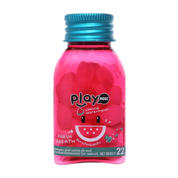Kẹo ngậm Play Candy dưa hấu thơm miệng, the mát (Lọ 22g)