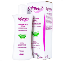 Dung dịch vệ sinh vùng kín Saforelle Gentle Cleansing Care Gel an toàn cho mọi làn da (Chai 250ml)