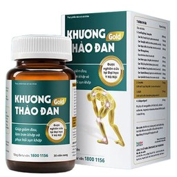 Viên uống Khương Thảo Đan Gold giúp giảm triệu chứng thoái hoá khớp (Lọ 30 viên)