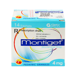 Thuốc Montiget 4mg điều trị hen suyễn ở trẻ (Hộp 14 gói)