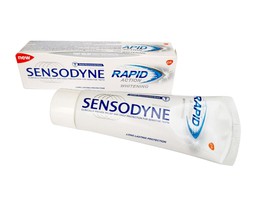 Kem đánh răng Sensodyne Rapid Action Whitening giảm ê buốt & làm sáng răng (tuýp 100g )
