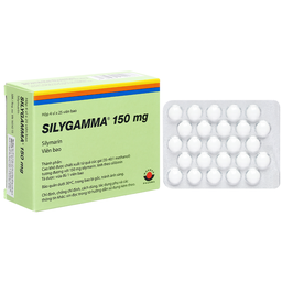 Thuốc Silygamma 150mg điều trị các bệnh lý về gan (Hộp 4 vỉ x 25 viên)