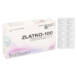 Thuốc Zlatko-100 giúp kiểm soát mức đường huyết (Hộp 3 vỉ x 10 viên)