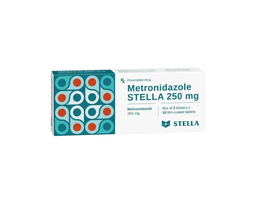 Thuốc Metronidazole Stella 250mg điều trị nhiễm khuẩn (Hộp 2 vỉ x 10 viên)