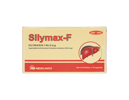 Thuốc Silymax-F 140mg điều trị viêm gan, suy gan (Hộp 6 vỉ x 10 viên)