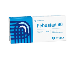 Thuốc Febustad 40mg điều trị tăng acid uric huyết mạn tính (Hộp 3 vỉ x 10 viên)