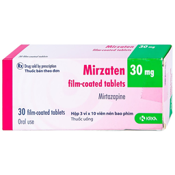 Thuốc Mirzaten 30mg điều trị trầm cảm (Hộp 3 vỉ x 10 viên)
