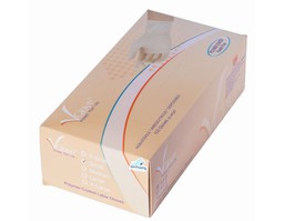Găng tay Polymer Vglove không phủ bột size M dùng trong nhiều lĩnh vực (Hộp 100 chiếc)