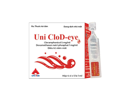 Thuốc nhỏ mắt Uni CloD điều trị viêm ở mắt có đáp ứng với corticoid (Hộp 4 vỉ x 5 ống 1ml)