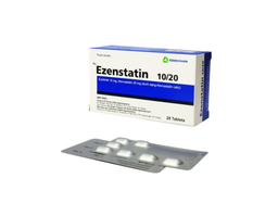 Thuốc Ezenstatin 10/20 điều trị bệnh tim mạch (Hộp 4 vỉ x 7 viên)