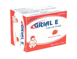 Bột uống Grial E giúp giảm các triệu chứng cảm sốt và sổ mũi (Hộp 25 gói)