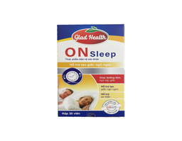 Viên uống On Sleep Glad Health giúp hỗ trợ ngủ ngon và sâu hơn (hộp 30 viên)