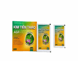 Kim tiền thảo AGP 480 hỗ trợ thông lâm, lợi tiểu, hao mòn sỏi tiết niệu, thận (Hộp 30 gói)
