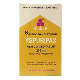Thuốc Ysp Uripax 200mg chống co thắt cơ trơn đường tiết niệu (Hộp 10 vỉ x 10 viên)