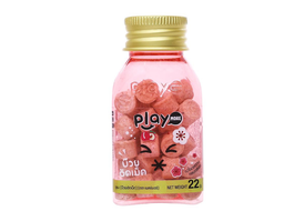 Kẹo Play Candy vải cung cấp năng lượng, tạo cảm giác thông cổ họng (Lọ 22g)
