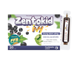 Dung dịch uống Zentokid Ivy giảm ho, giảm triệu chứng của viêm phế quả cho bé (Hộp 4 vỉ x 5 ống)