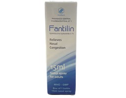 Thuốc xịt mũi Fantilin Nasal giúp giảm nghẹ mũi, sổ mũi cho người lớn và trẻ trên 12 tuổi (Chai 15ml)