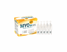 Dung dịch nhỏ mắt Myodrops 0,01% làm chậm tốc độ tăng độ cận (hộp 4 vỉ x 5 ống x 0,4 ml)