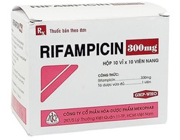 Thuốc Rifampicin 300mg Mekophar điều trị lao, phong (Hộp 10 vỉ x 10 viên)