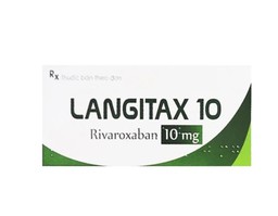 Thuốc Langitax 10mg phòng ngừa huyết khối tĩnh mạch (Hộp 2 vỉ x 7 viên)