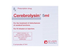 Thuốc tiêm Cerebrolysin 5ml điều trị rối loạn trí nhớ, sa sút trí tuệ (1 vỉ x 5 ống x 5ml)