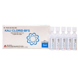 Thuốc tiêm Kali Clorid-BFS 500mg/5ml phòng và điều trị giảm kali huyết (Hộp 10 vỉ x 5 ống)
