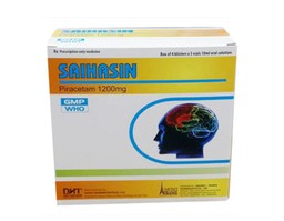 Dung dịch Saihasin 1200mg Hà Tây điều trị chứng chóng mặt (Hộp 4 vỉ x 5 ống)