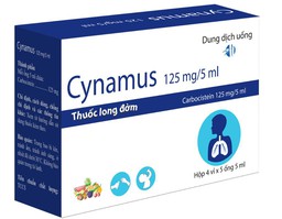 Dung dịch uống Cynamus giúp làm loãng và tiêu đờm