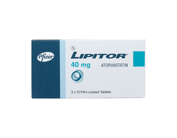 Thuốc Lipitor 40mg trị rối loạn mỡ máu (Hộp 3 vỉ x 10 viên)