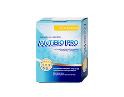 Men vi sinh Antibio Pro hỗ trợ bổ sung lợi khuẩn, bảo vệ đường ruột khỏe mạnh (Hộp 20 gói)
