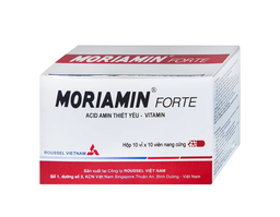 Thuốc Moriamin Forte bổ sung acid amin, vitamin, duy trì và phục hồi sức khỏe (Hộp 10 vỉ x 10 viên)