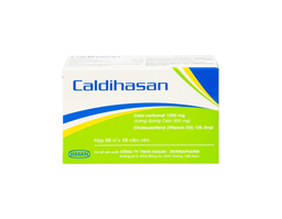 Thuốc Caldihasan Hasan phòng và điều trị thiếu hụt vitamin D, canxi (Hộp 3 vỉ x 10 viên)