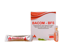 Dung dịch tiêm truyền tĩnh mạch Bacom-BFS dùng để cầm máu (Hộp 10 ống x 5ml)