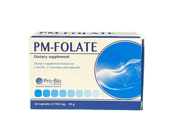 Viên uống PM-Folate bổ sung vitamin và khoáng chất cần thiết cho giai đoạn chuẩn bị mang thai (Hộp 4 vỉ x 15 viên)      
