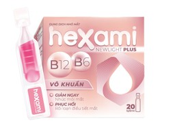 Hexami Newlight plus Eye drops 1ml cải thiện chức năng điều tiết của mắt, giảm khô mắt (4 vỉ x 5 tép)