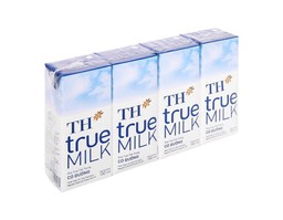 Sữa Tươi Tiệt Trùng Có Đường TH true MILK 110ml bổ sung canxi (Lốc 4 hộp)