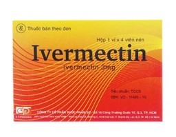Thuốc Ivermectin 3mg Dược 3-2 hỗ trợ điều trị các bệnh nhiễm giun (1 vỉ * 4 viên)
