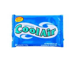 Kẹo sing-gum Cool Air với hương bạc hà khuynh diệp the mát giúp thông cổ, mát họng (Gói 1 vỉ x 11,6g)