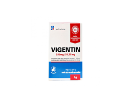 Thuốc kháng sinh Vigentin 250mg/31,25mg điều trị nhiễm khuẩn (hộp 12 gói)