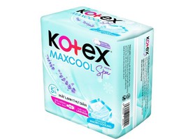 Băng vệ sinh Kotex Max Cool French Spa siêu mỏng cánh 8 miếng 23 cm