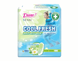Băng vệ sinh Diana Sensi Cool Fresh mát dịu nhẹ siêu mỏng cánh (Gói 8+1 miếng)
