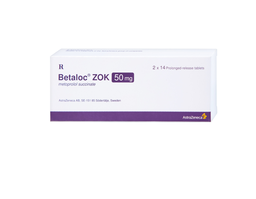 Thuốc Betaloc 50mg AstraZeneca điều trị tăng huyết áp, dự phòng đau thắt ngực (3 vỉ x 20 viên)