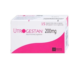 Thuốc Utrogestan 200mg Besins bổ sung nội tiết tố trong bệnh lý sản phụ khoa (Hộp 15 viên)