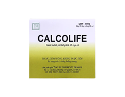 Thuốc Calcolife điều trị thiếu hụt canxi (Hộp 20 ống x 10ml)
