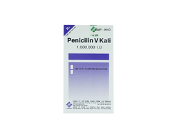Thuốc Penicilin V Kali 1.000.000 I.U Vidipha điều trị và dự phòng các chứng nhiễm khuẩn (Hộp 10 vỉ x 10 viên)