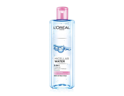 Nước tẩy trang L'Oréal Micellar Water 3-in-1 Moisturizing Làm Sạch Bụi Bẩn Và Lớp Trang Điểm Cho Da Khô (Chai 400ml)
