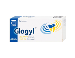 Viên nén Glogyl Glomed điều trị nhiễm khuẩn răng miệng cấp tính, mạn tính (Hộp 2 vỉ x 10 viên)