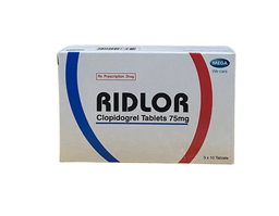 Thuốc Ridlor 75mg ngăn ngừa tai biến đông máu (Hộp 3 vỉ x 10 viên)